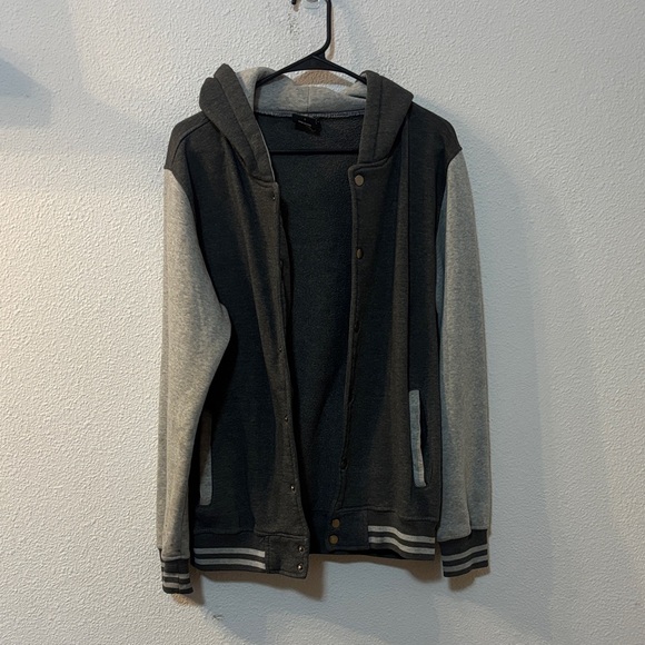 Original Deluxe Other - Original Deluxe Gray Hooded Sweatshirt with Black Label